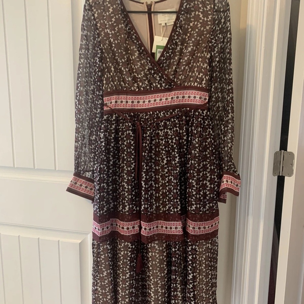Kate Spade Women Floral Tile Tiered Dress Size 0